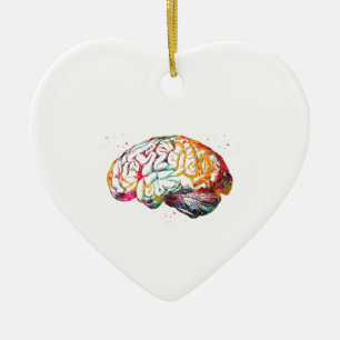 Menselijk Brein Keramisch Ornament
