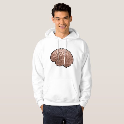 Menselijk Brein Mannen Hoodie (Voorkant volledig)