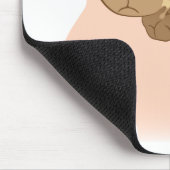 Menselijk brein Mousepad Muismat (Hoek)