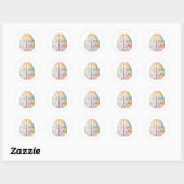 Menselijk Brein Ronde Sticker (Vel)