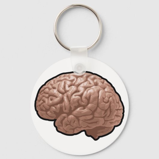 Menselijk brein Sleutelhanger (Achterkant)