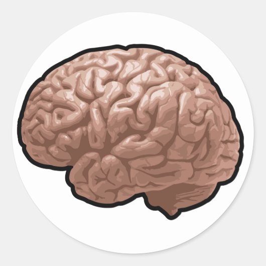 Menselijk brein Stickers (Voorkant)