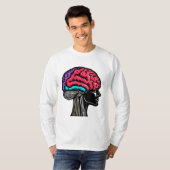 Menselijk brein t-shirt (Voorkant volledig)
