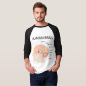 Menselijk brein t-shirt (Voorkant volledig)