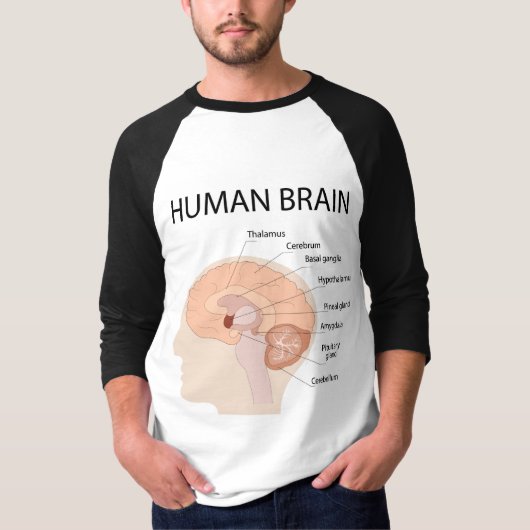 Menselijk brein t-shirt (Voorkant)