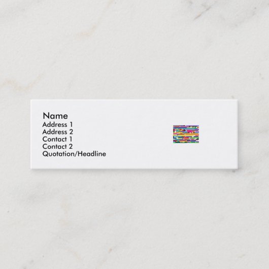 Menselijk DNA Mini Visitekaartje (Voorkant)