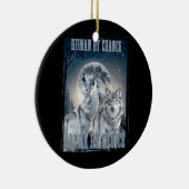 Menselijk door toeval Alpha door keuze Alpha drie  Keramisch Ornament (Rechts)