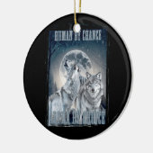 Menselijk door toeval Alpha door keuze Alpha drie  Keramisch Ornament (Links)