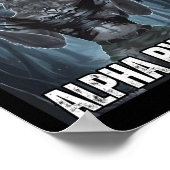 Menselijk door toeval Alpha door keuze Cool Funny  Poster (Hoek)