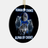 Menselijk door toeval Alpha door keuze Paroday Alp Keramisch Ornament (Rechts)