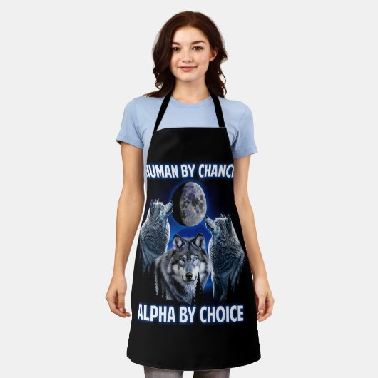 Menselijk door toeval Alpha door keuze Paroday Alp Schort (Gedragen)