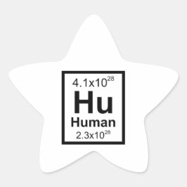 menselijk element ster sticker