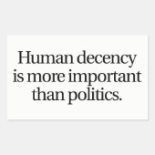 Menselijk fatsoen Sticker (Voorkant)