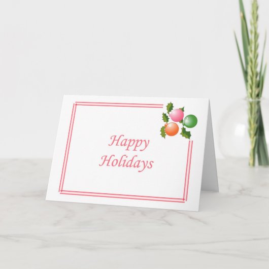 Menselijk Fonds Feestdagen Kaart (Voorkant)