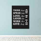 Menselijk gedrag canvasprint canvas afdruk (Insitu (Houten vloer))