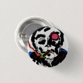 Menselijk gezicht Funky knop Ronde Button 3,2 Cm (Voorkant /achterkant)