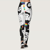Menselijk gezicht Liefde Leggings (Achterkant)