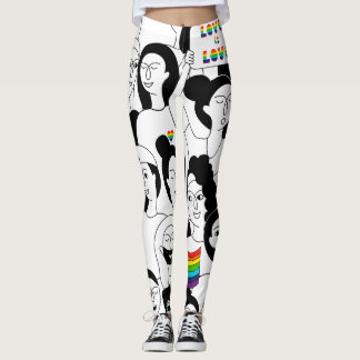 Menselijk gezicht Liefde Leggings