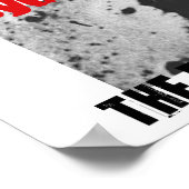 Menselijk gezicht op Planet Mars Poster (Hoek)