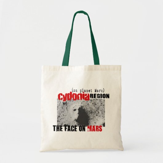 Menselijk gezicht op Planet Mars Tote Bag (Voorkant)