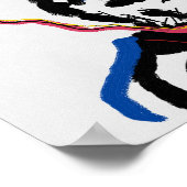 Menselijk gezicht Poster (Hoek)