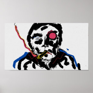 Menselijk gezicht Poster