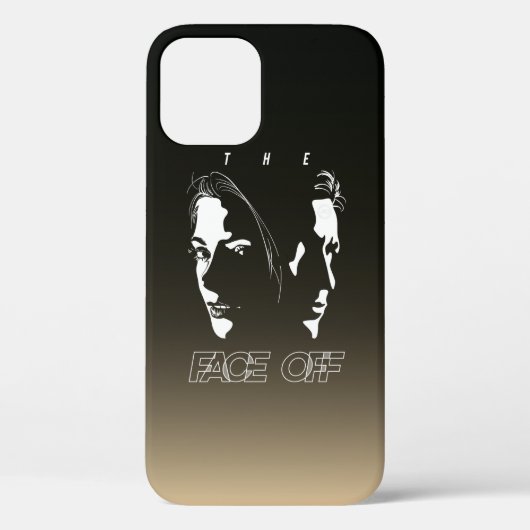 Menselijk gezicht tegenover elkaar silhouet kunst  Case-Mate iPhone case (Achterkant)