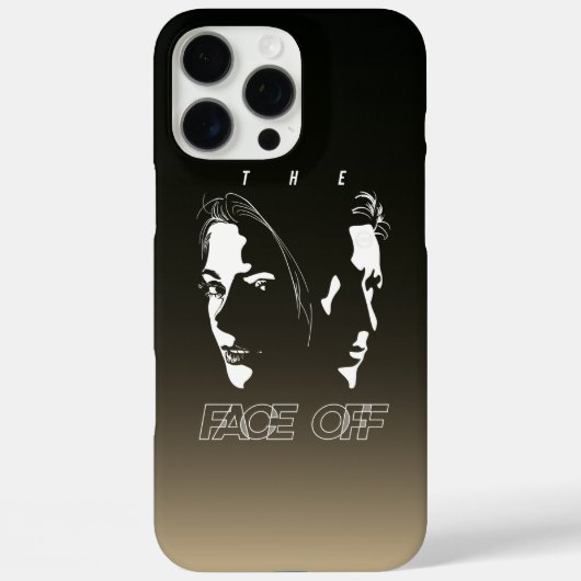Menselijk gezicht tegenover elkaar silhouet kunst Case-Mate iPhone case (Achterkant)