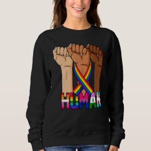 Menselijk Hand Lint LGBT Gay Pride Maand Transgend Trui
