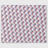 Menselijk hart cadeaupapier (Vlak)