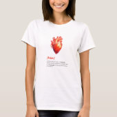 Menselijk hart Definitie T-shirt (Voorkant)