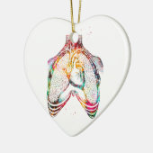 Menselijk hart en longen keramisch ornament (Links)