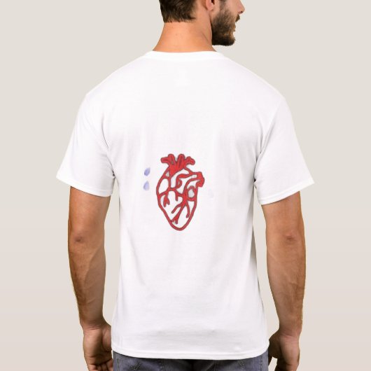 Menselijk Hart Esthetisch T-shirt (Achterkant)