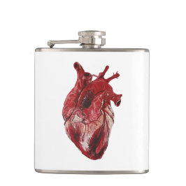 Menselijk hart heupfles