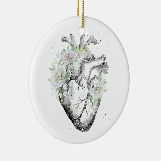 Menselijk hart keramisch ornament (Rechts)