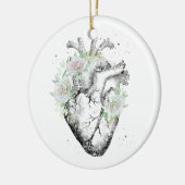 Menselijk hart keramisch ornament (Links)