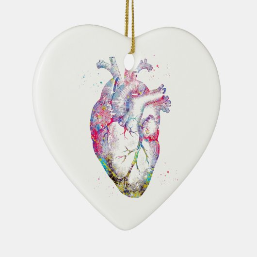 Menselijk hart keramisch ornament (Rechts)
