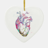 Menselijk hart keramisch ornament (Voorkant)
