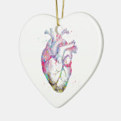 Menselijk hart keramisch ornament (Links)