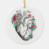 Menselijk hart keramisch ornament (Voorkant)