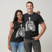 Menselijk hart longen  medische anatomie Anatomie T-shirt (Unisex)