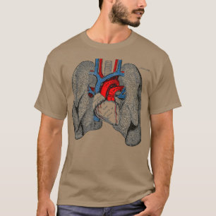 Menselijk hart longen  medische anatomie Humaan T-shirt