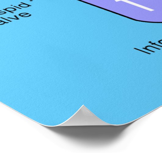 Menselijk hart poster (Hoek)