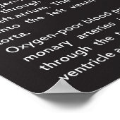 Menselijk hart poster (Hoek)