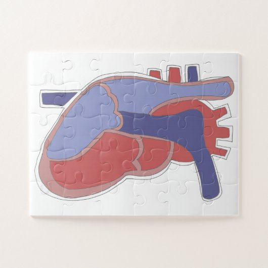 Menselijk Hart Puzzel (Horizontaal)