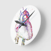 Menselijk hart ronde klok (Hoek)