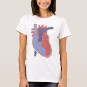 Menselijk hart t-shirt (Voorkant)