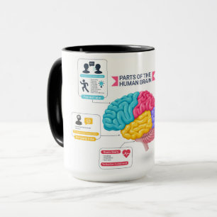Menselijk hersendiagram mok