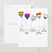 Menselijk - homoseksueel lesbische biseksueel Tran Briefkaart (Voorkant / Achterkant)