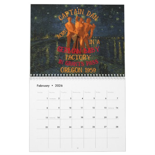 MENSELIJK KADAVER EMBRYO CLOWN ALABAMA STORM RIOOL KALENDER (Feb 2026)